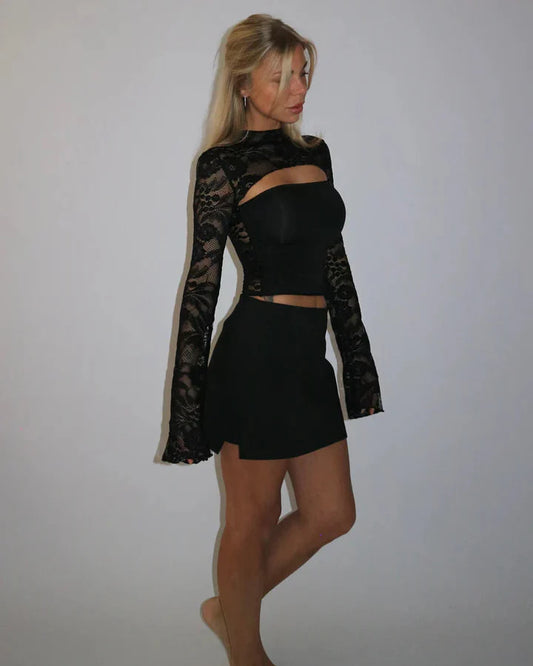 LARA | LONGSLEEVE LACE TOP
