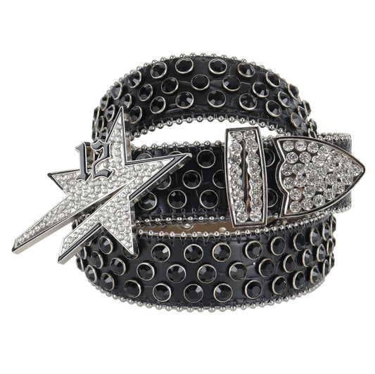 Diamond Star Belt Black