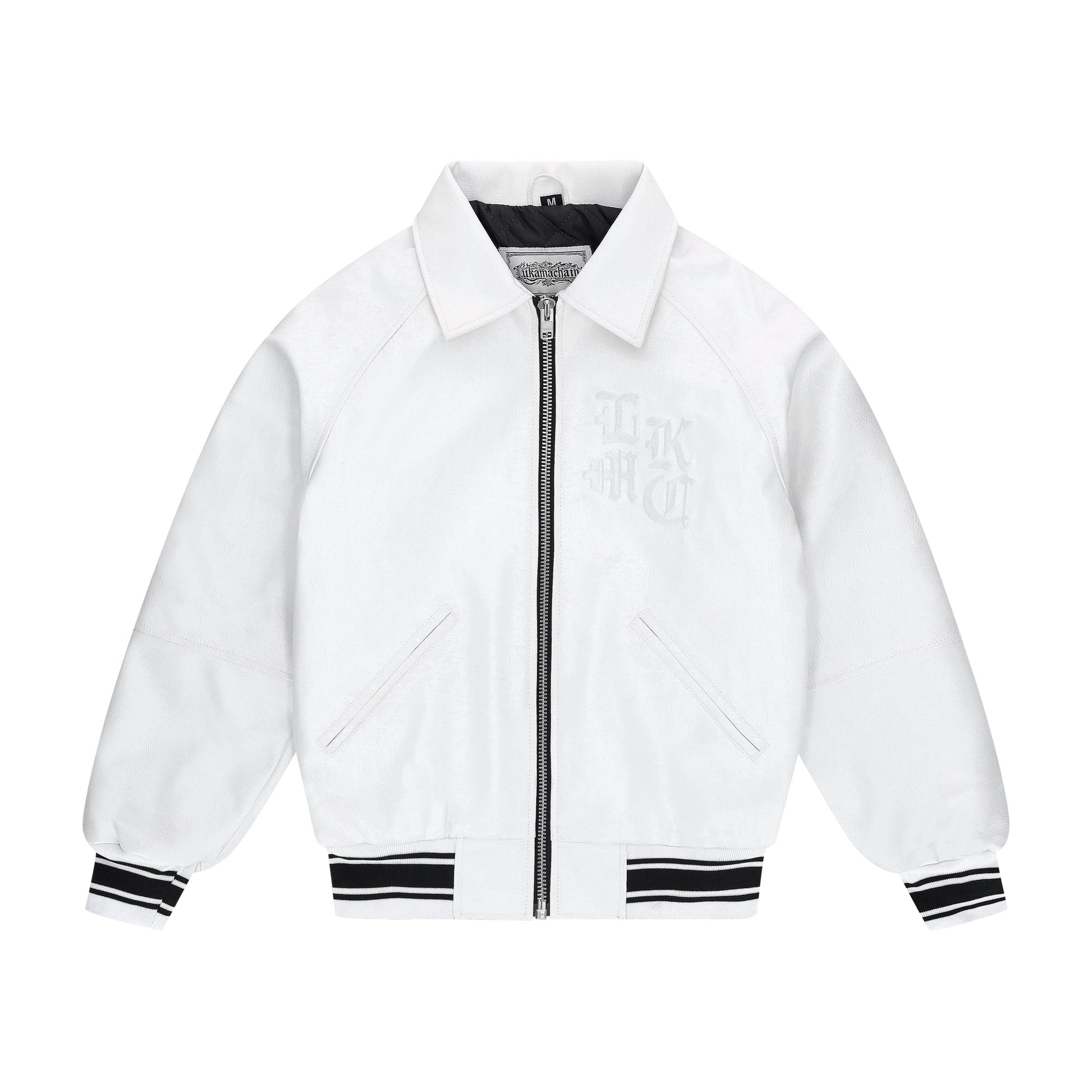 Leather Jacket High School White