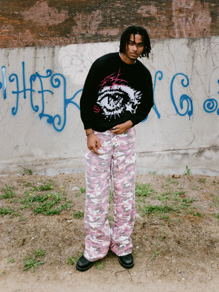 OVER5IZE "optic" SWEATER BLACK