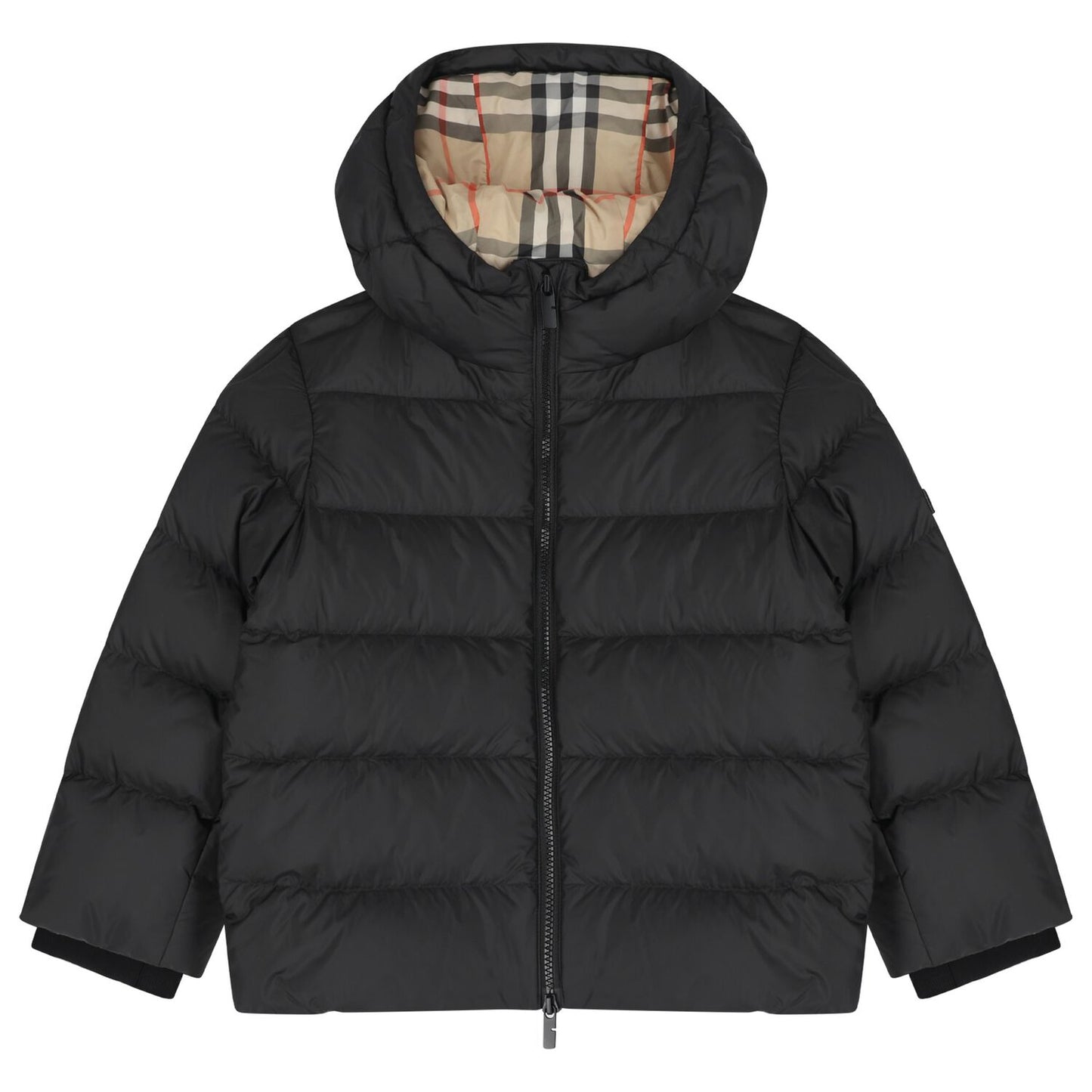 Burb Black Logo Padded Puffer Jacket puffer